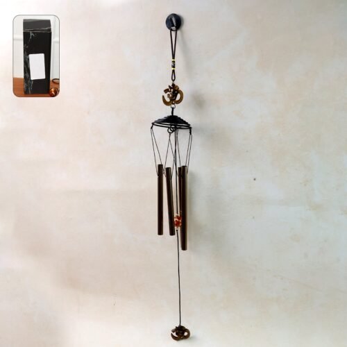 01_9af2bea2-121e-4cb1-b6a8-f97d0471bfab.jpg Metal Wind Chime with Om Symbol (1 Pc)