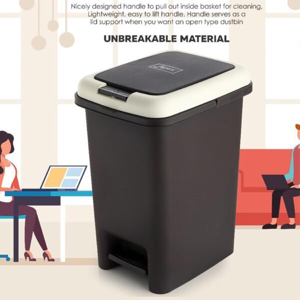01_9d8aaf82-c928-49a8-8830-f7c8f1acf56e.jpg Apex Push N Pedal Plastic Dustbin 10L Capacity (1 Pc)