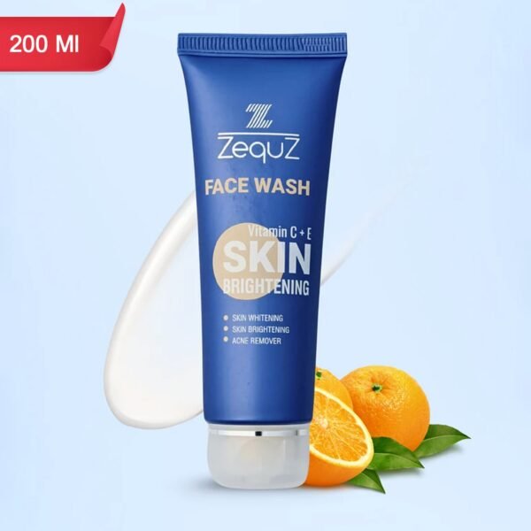 01_9e566b36-94cb-49b2-940f-df77adc5916e.jpg Zequz Vitamin C + E Brightening Face Wash - (200 ML)