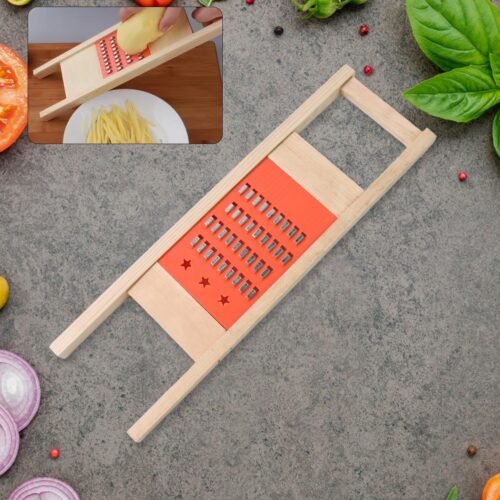 01_9e8edf54-459c-4923-85a9-9170b1cbc404.jpg Cucumber Vegetable Slicer Salad Kitchen Wooden Shredder Cutter Grater Slicer