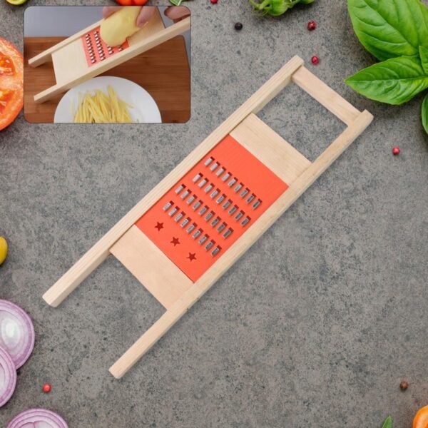 01_9e8edf54-459c-4923-85a9-9170b1cbc404.jpg Cucumber Vegetable Slicer Salad Kitchen Wooden Shredder Cutter Grater Slicer