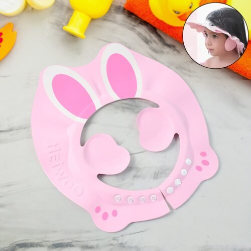01_a25aeb33-6f27-41aa-87ac-9e7534a68bec.jpg Adjustable Bunny Ear Baby Shower Cap (1 Pc)