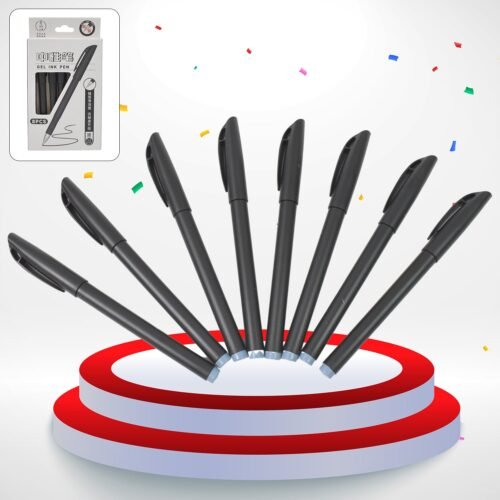 01_a372f3a8-a085-4c68-ab6c-d5a3f0514224.jpg Writing Black Gel Pen for School Stationery Gift for Kids (8 Pcs set)