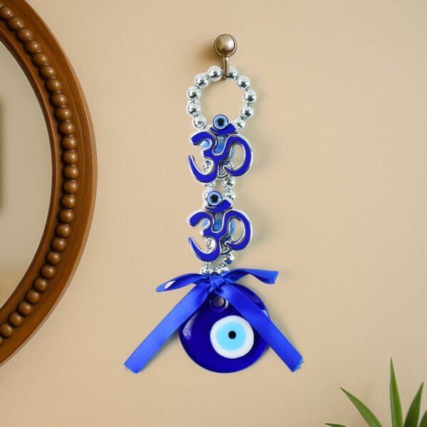 01_a41329ce-170f-4c42-a437-d8f04a086619.jpg Decorative Double OM Symbol Evil Eye Hanging (1 Pc)