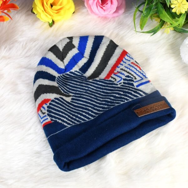 01_a4e93a92-6e8b-4130-8303-75c9824a378d.jpg Cap for Winter Woolen Knitted Black Inside Fur Caps (1 Pc / Mix Design & Color)