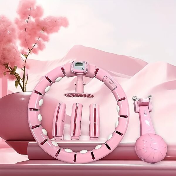 Fitness Hula Hoops with Spinning Ball and Intelligent Counter (1 Pc/ With Brown Box)