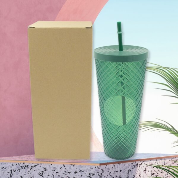 01_a89ad0f8-cfa7-4cf7-91d1-731b384bbaaa.jpg Cup with Straw & LED Lighting Reusable Matte Studded Tumbler (1 Pc)
