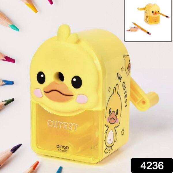 01_aa26d337-bf0d-4b1c-a5e7-dcfbf016c553.jpg Plastic Cutest Duck Pencil Sharpener (1 Pc)