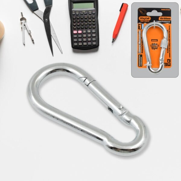 Snap Hook with Screw Stainless Steel Heavy Duty Carabiner Clip (10×100 MM / 1 Pc)