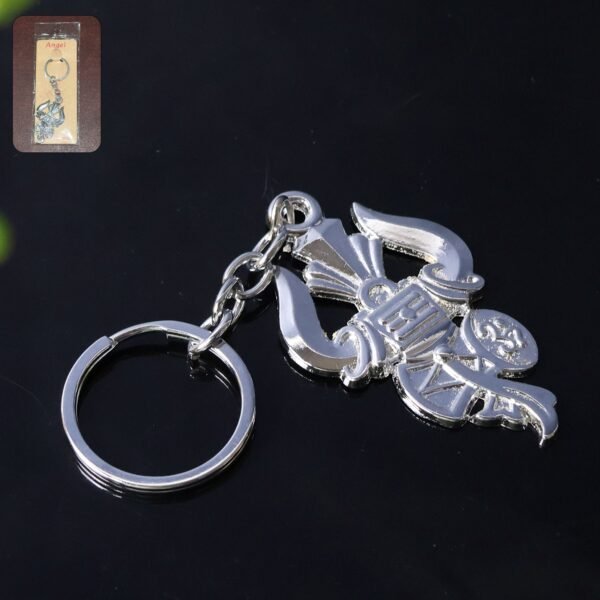 01_ab298443-d270-43cf-92a1-4a2f0a842fbd.jpg Mahakal Trishul Metal Keychain Set (2 Pc Mix Design)