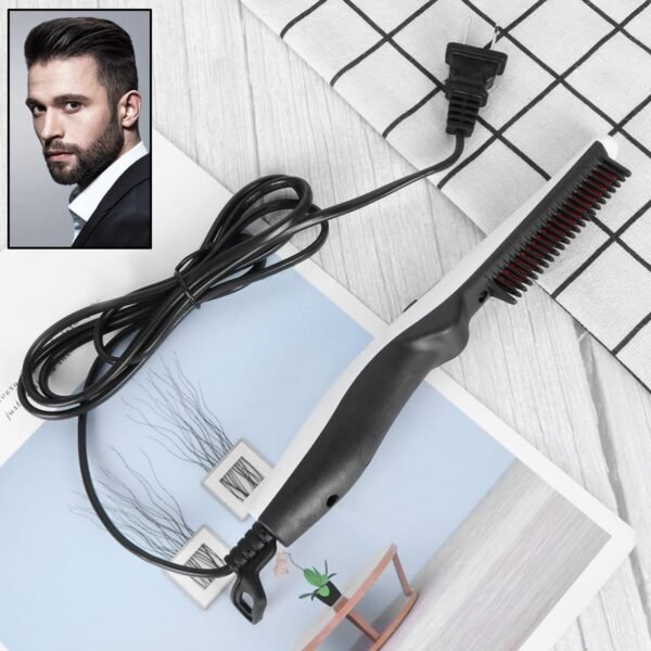 01_ab3019c8-f568-4377-8ae8-94e4065adb15.jpg Electric Hair Straightening Comb Portable Straight Beard Comb (1 Pc)
