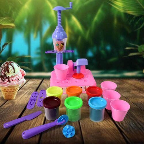 Scoop Play Set, Color Dough for Kids Play Toys, Ice Cream Maker Machine (36 Pcs Set)