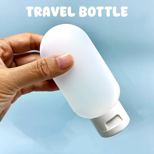 Small Plastic Travel Bottle Set (1 Pc / 60 ML Approx / Mix Color)