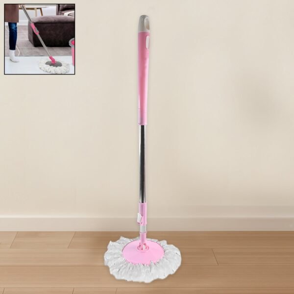 01_b00b16e1-fe5f-47ae-ae7f-981b236bb87a.jpg Stainless Steel 360° Rotating Mop with Microfiber Head & Adjustable Rod