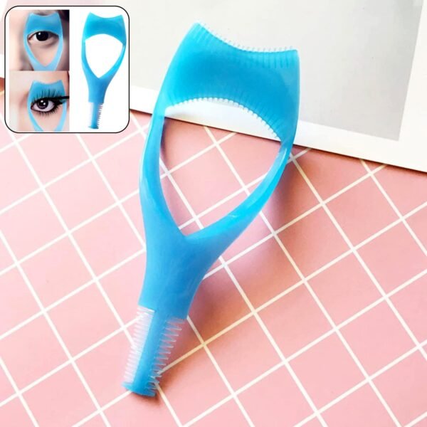 01_b1f9a633-903d-45e4-847d-e222072e294c.jpg 3-in-1 Plastic Eyelash Tool: Mascara Guide, Brush & Curler (1 Pc)