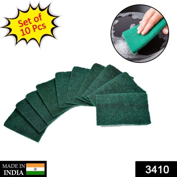 01_b3c96487-4f56-4fb2-a0a2-185192fd2b71.jpg Scrub Sponge Cleaning Pads Aqua Green 10PCS