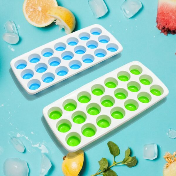 01_b4a12645-dab7-4e82-9fa2-b5432621a631.jpg 21 Cavity Up Ice Cube Trays-Easy Release Food Grade (2 Pc Set)