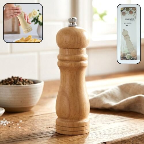 Classic Wooden Manual Pepper Grinding Mill  (1 Pc)