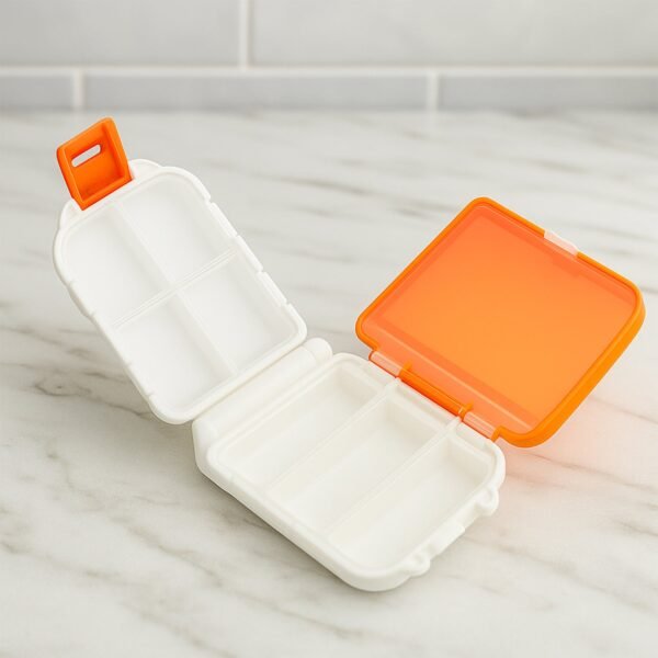 01_b59a57b5-26ea-46ca-8d7c-0c45291d0f50.jpg Portable Orange Dual-Sided Pill Organizer Box (1 Pc)