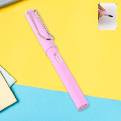 Pink 2-in-1 Everlasting Magic Pencil Replaceable Eraser – Inkless, Reusable, Portable