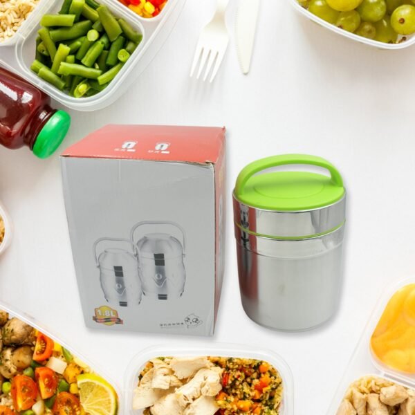 LEAK-PROOF THERMOS FLASK FOR HOT FOOD, VACUUM INSULATED LUNCH BOX (1.8 L)