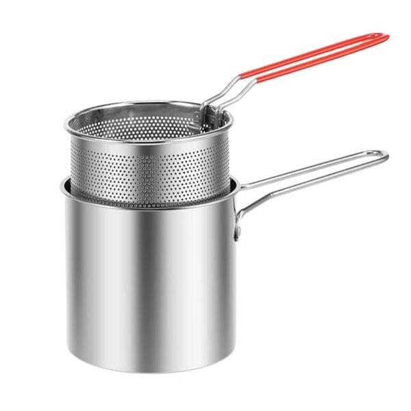 01_b88e235f-c915-4ef0-b5a5-68ead2f6cecf.jpg Small Deep Frying Pot With Strainer Basket (2 Pc Set / 1200 ML))