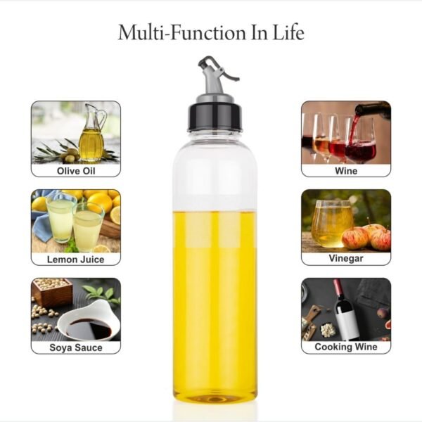 1L Oil Dispenser with Lid & Drip-Free Spout (Plastic)