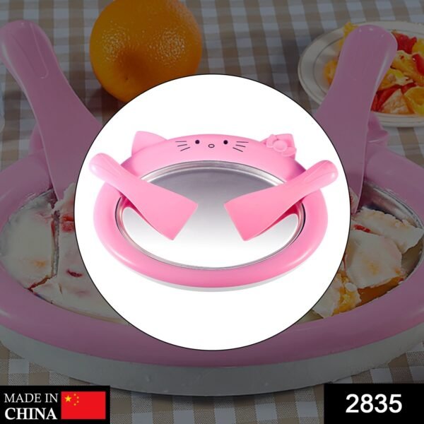 Ice-Frying Machine – Mini Cartoon Design Home Fried Ice Cream Machine for Summer