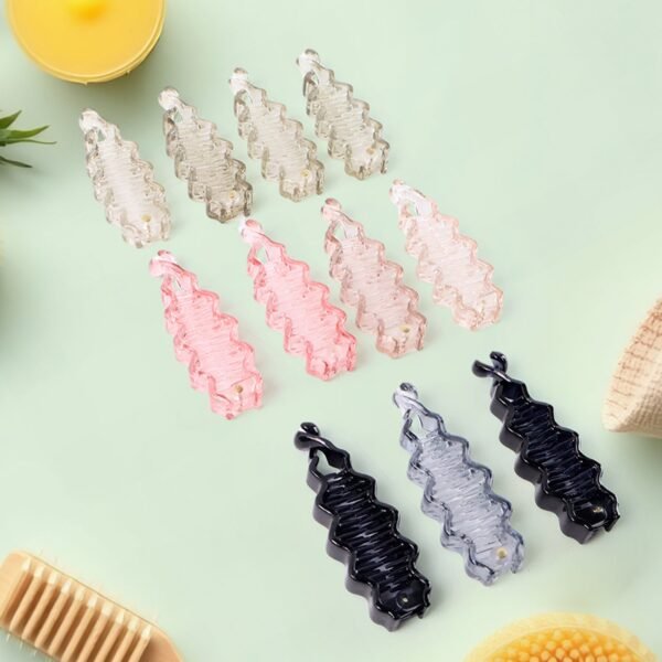 Plastic Hair Claw Clips Strong Clips (12 Pc / Mix Color), Hair accessories