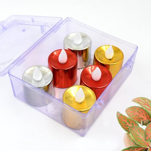 Electrical Candles Diya LED Tea Light, Diwali (6 Pcs Set)