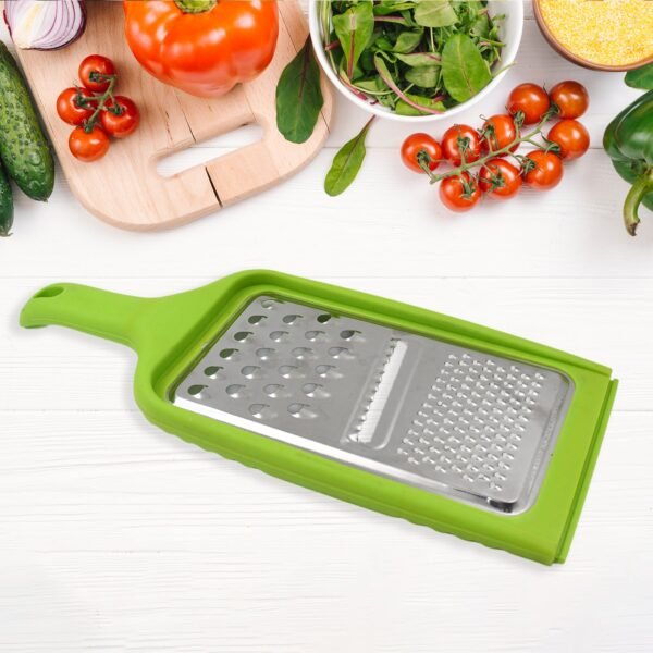 01_c45e16e3-b12e-498f-8296-50c3202321f5.jpg Stainless Steel Cheese Grater 3in1 Multifunctional (1 Pc / Mix Color)
