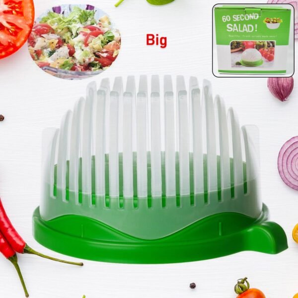01_c71f2511-25fd-4fef-86be-02b8e0dffd56.jpg Plastic 60 Seconds Salad Cutter Salad Maker Salad Bow (1 Pc)