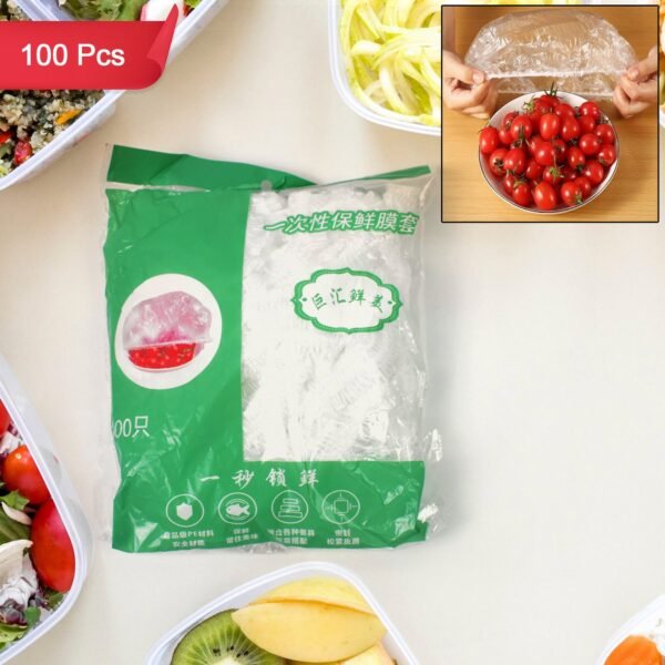 01_c8b93612-cf98-4c30-a1c6-75cc8e32f351.jpg Disposable Elastic Food Storage Covers Bag (100 Pcs Set / Small)