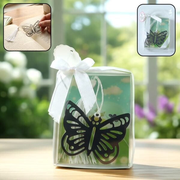 01_ca0ac74d-b0e6-45e3-9d12-5d945cdc48de.jpg Elegant Butterfly Design Metal Bookmark (1 Pc)