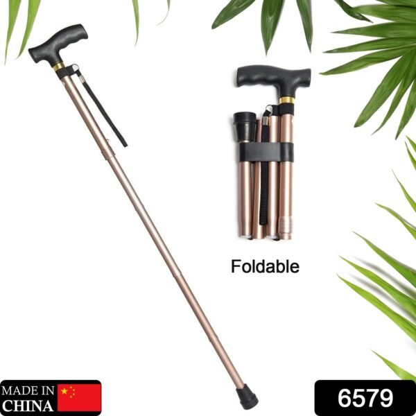 Foldable Walking Cane with LED Handle – Collapsible Mobility Stick
