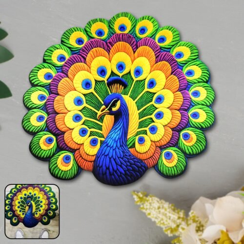 01_cbfd0a23-ed7b-416d-ae0d-3c7167cab305.jpg Peacock Design Anti-Slip Floor Mat - (1 Pc)