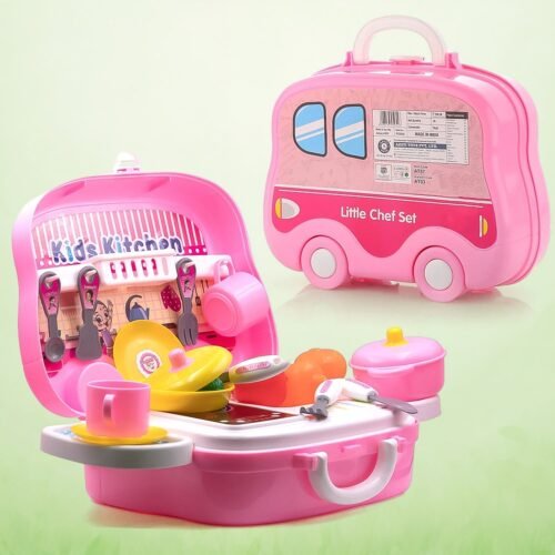 01_cf825b5f-b7c7-43c0-a452-e7c848040685.jpg Kitchen Set for Kids Girls Pretend Play Toys Little (23 Pcs Set Approx)