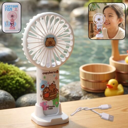 01_d2acc5cd-904a-4a0f-89dc-78e64aa371b9.jpg Cute Cartoon Rechargeable Handheld Fan (1 Pc)