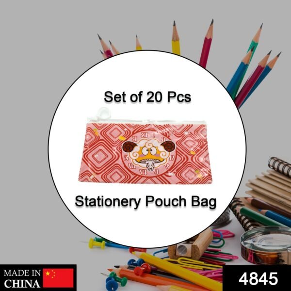 01_d405be8b-4679-4a77-8b0e-33c1d7d4eed1_1.jpg 20 Pc Red Printed Pouch For Carrying Stationary Stuffs And All By The Students.