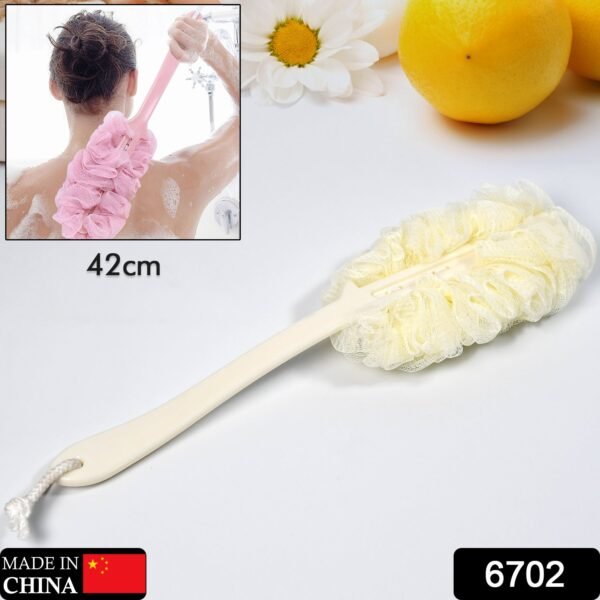 Loofah Back Scrubber with Long Handle for Shower & Bath Cleaning