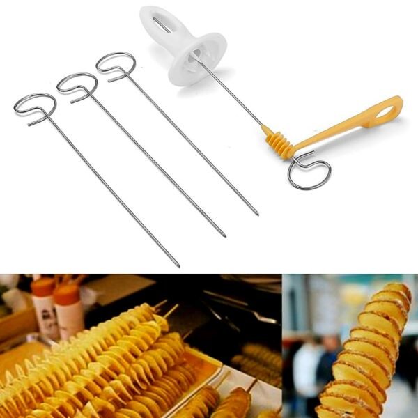 01_d6dda0ff-6ad7-48ce-b044-859b2c4a2705.jpg 1 Set Potato Spiral Cutter, Potato Twister (4 Spits)