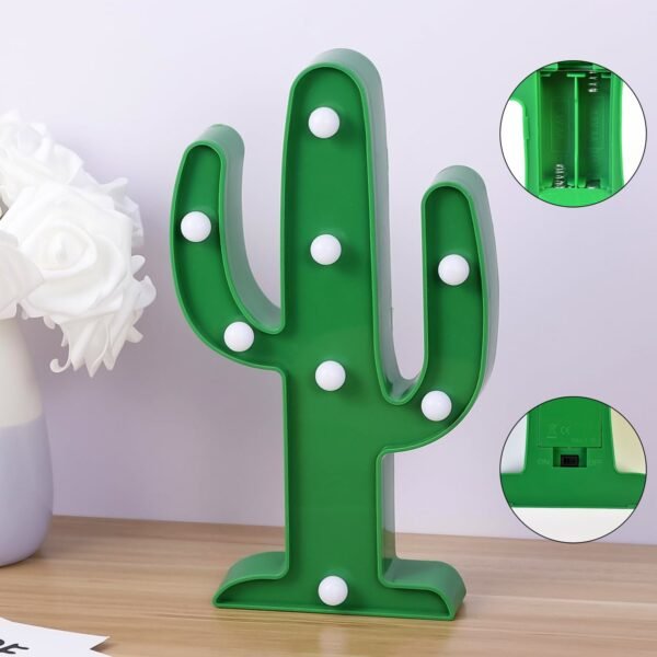 01_d7447bdb-7f4b-4367-826b-1052bf65f081.jpg LED Cactus Light, LED Desk Lamp, LED Table Lamp (1 Pc / Battery not Included)