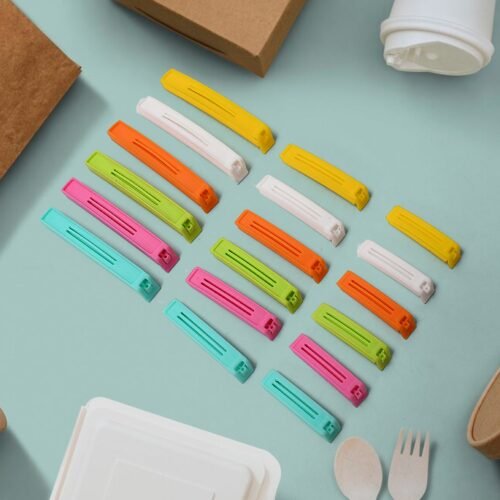 Food Bag Clip Sealer – Airtight Plastic Clips Snacks, Kitchen & Camping (18 Pc Set)