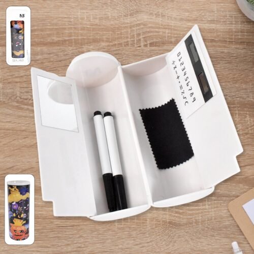 01_d8da9a06-2506-4052-8f26-74480d5d7772.jpg Small Multifunctional Fancy Pencil Box Double Sided Pencil Cases (1 Set)