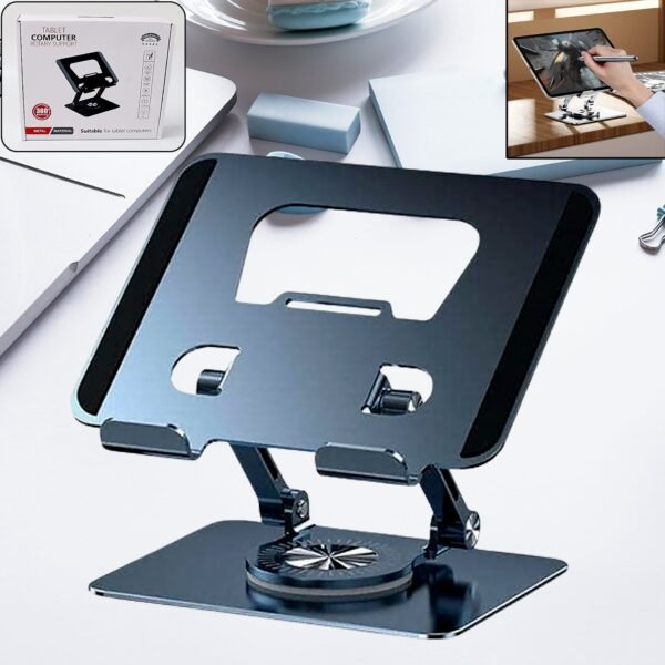 Aluminum Alloy 360°Rotating Bracket, Adjustable Laptop Stand