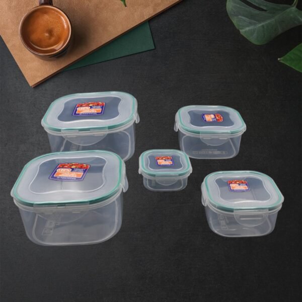 01_da6c25e1-43ff-4250-93c1-ddeb4dee4665.jpg Kitchen Storage Containers Set – Fridge Organizer Lunch Boxes (5 Pcs)