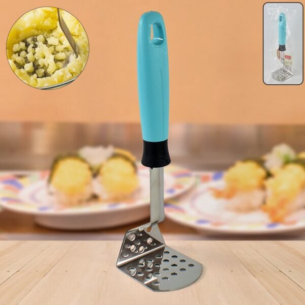 Apex L-Handle Stainless Steel Potato Masher Ergonomic Grip (1 Pc)
