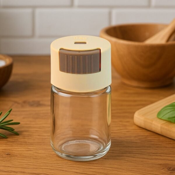 Adjustable Spice Dispenser Glass Jar(1 Pc)