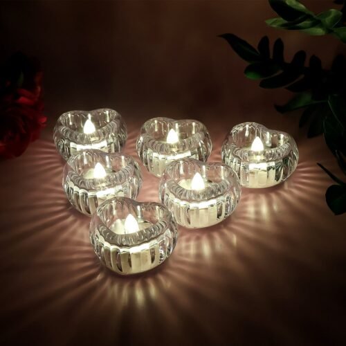 01_dfe2adae-0b04-4dc8-b199-0781ab4c8b44.jpg LED Crystal Tealight Decorative Flameless Candles (6 Pc)
