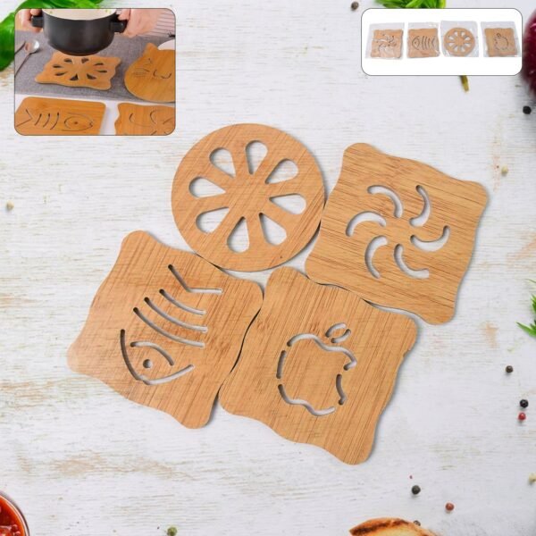 01_e0f4f78f-4f9f-4f08-a07e-4e1c8523dbe5.jpg Wooden Table Coasters Tea Coasters (1 Pc / Mix Design)